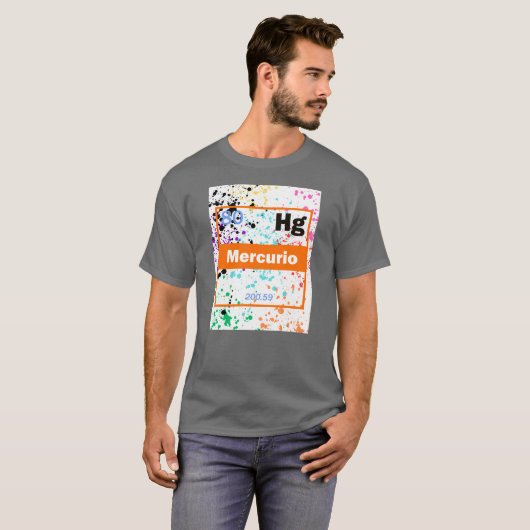 Vloeibare Metaal Spat T-shirt (Voorkant volledig)