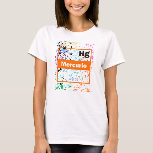 Vloeibare Metaal Spat T-shirt (Voorkant)