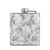 Vloeibare moed bruiloft Jitters crème marmer Heupfles (Achterkant)