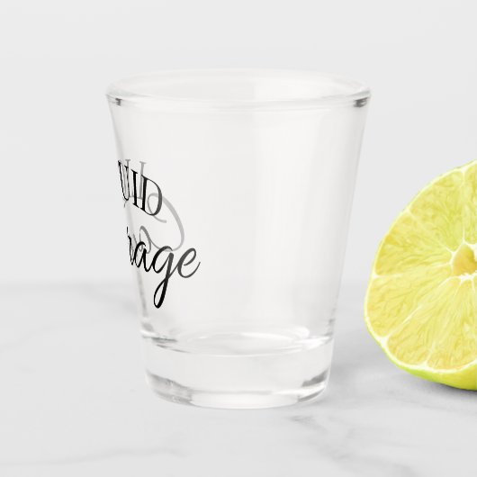 Vloeibare moed shot glas (Rechts)