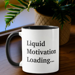 Vloeibare motivatie laden, collega grappige offert mok