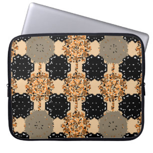 Vloeibare, naadloze achtergrond. VINTAGE f Laptop Sleeve