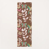 Vloeibare naadloze bloemen, bladeren, vlinder yogamat (Voorkant)