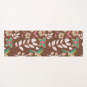 Vloeibare naadloze bloemen, bladeren, vlinder yogamat (Voorkant (horizontaal))