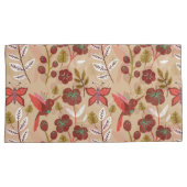 Vloeibare naadloze bloemen, vogels, vlinder kussensloop (Voorkant-Rechts)