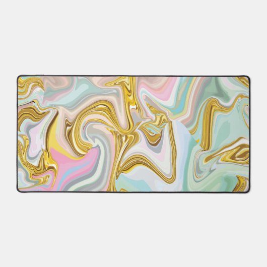 Vloeibare Pastel Goud   Bureaumat (Voorkant)