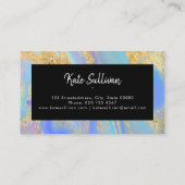 Vloeibare pastel kleuren haar huid nagels visitekaartje (Achterkant)