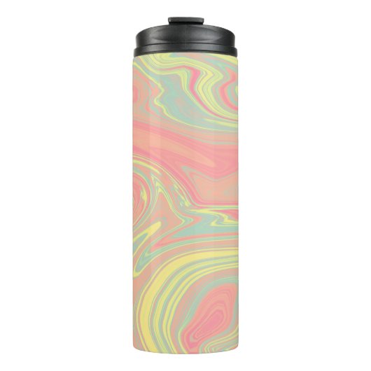 Vloeibare Pastelkleuren Thermosbeker (Voorkant)