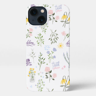 Vloeibare Power Floral iPhone 13 hoesje