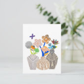 Vloeibare punctietoewijzers bedankkaart (Staand voorkant)