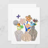 Vloeibare punctietoewijzers bedankkaart (Voorkant / Achterkant)