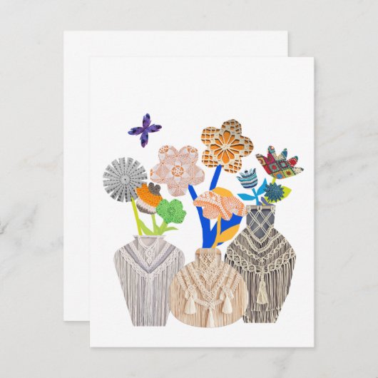 Vloeibare punctietoewijzers bedankkaart (Voorkant / Achterkant)