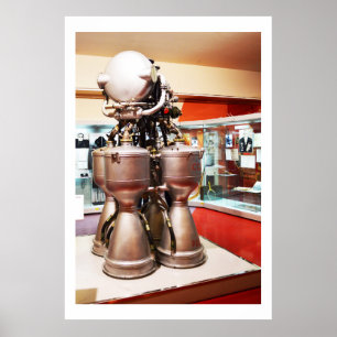 Vloeibare raketmotor RD214 Poster