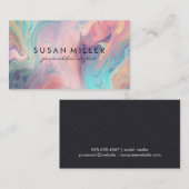 Vloeibare Regenboog Achtergrond Visitekaartje (Voorkant / Achterkant)