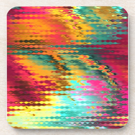 Vloeibare regenboog bier onderzetter (Voorkant)