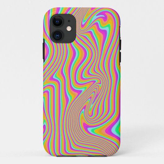 Vloeibare regenboogkleur Case-Mate iPhone case (Achterkant)