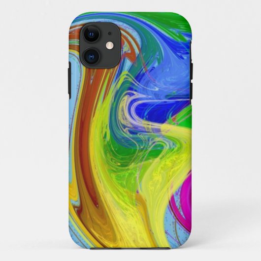 Vloeibare regenboogrook Case-Mate iPhone case (Achterkant)