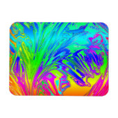 Vloeibare regenboogverf Abstracte Spletters Magneet (Horizontaal)