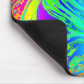 Vloeibare regenboogverf Abstracte Spletters Muismat (Hoek)