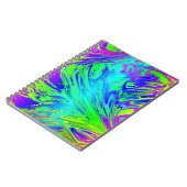 Vloeibare regenboogverf Abstracte Spletters Notitieboek (Linkerzijde)