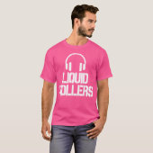 Vloeibare rollen trommel en bas t-shirt (Voorkant volledig)