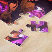 Vloeibare rookvlam puzzel legpuzzel (Zijkant)