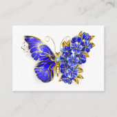 Vloeibare saffiervlinder contactkaartje (Voorkant)