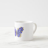 Vloeibare saffiervlinder espresso kop (Voorkant rechts)