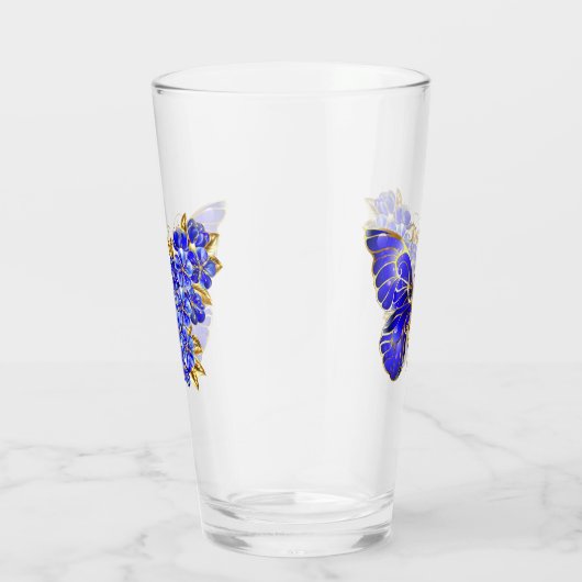 Vloeibare saffiervlinder glas (Rechts)