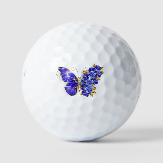 Vloeibare saffiervlinder golfballen (Voorkant)