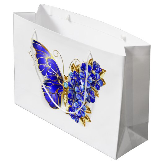 Vloeibare saffiervlinder groot cadeauzakje (Achterkant Gekanteld)