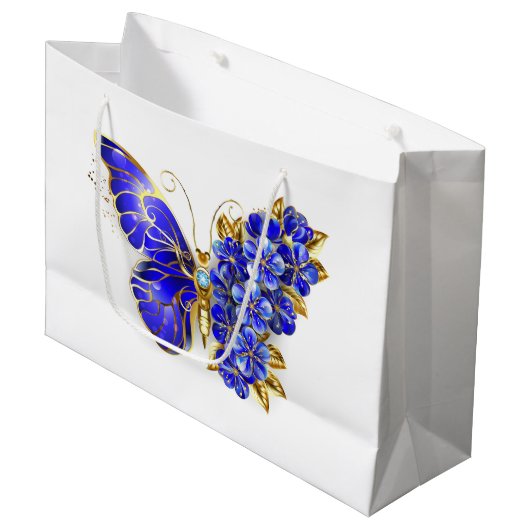 Vloeibare saffiervlinder groot cadeauzakje (Voorkant Gekanteld)