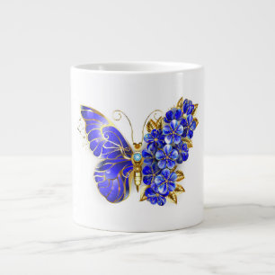 Vloeibare saffiervlinder grote koffiekop