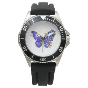 Vloeibare saffiervlinder horloge