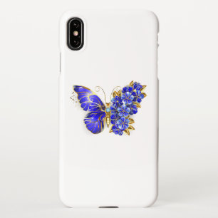 Vloeibare saffiervlinder iPhone XS max hoesje