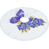 Vloeibare saffiervlinder kerstboom rok (Gekanteld)