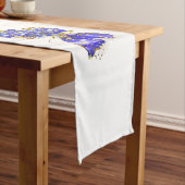 Vloeibare saffiervlinder korte tafelloper (Voorbeeld)