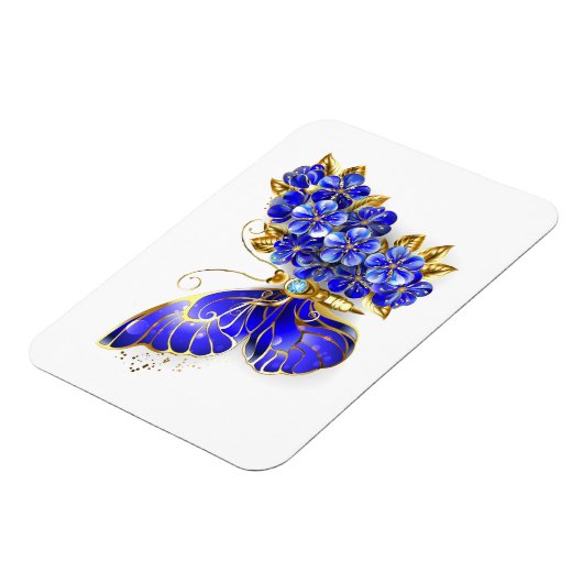 Vloeibare saffiervlinder magneet (Linkerzijde)