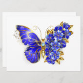 Vloeibare saffiervlinder menu (Voorkant / Achterkant)