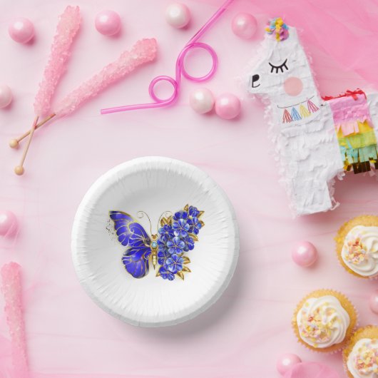 Vloeibare saffiervlinder papieren kommen (Feest)