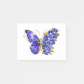 Vloeibare saffiervlinder post-it® notes (Voorkant)