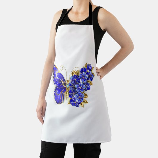 Vloeibare saffiervlinder schort (Insitu)