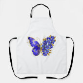 Vloeibare saffiervlinder schort (Voorkant)