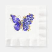 Vloeibare saffiervlinder servet (Voorkant)
