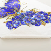 Vloeibare saffiervlinder sherpa deken (3/4)