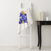 Vloeibare saffiervlinder sherpa deken (In situ)