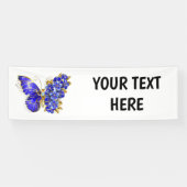 Vloeibare saffiervlinder spandoek (Horizontaal)