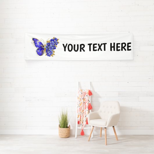 Vloeibare saffiervlinder spandoek (Insitu)