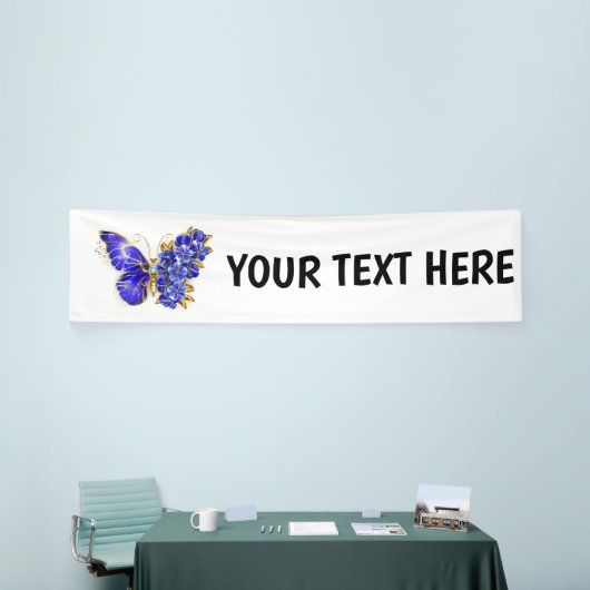 Vloeibare saffiervlinder spandoek (Beurs)