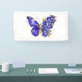 Vloeibare saffiervlinder spandoek (Beurs)